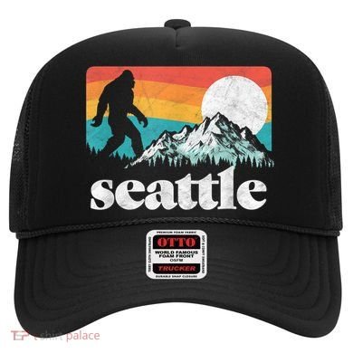 Seattle Washington Bigfoot Mountains Hat