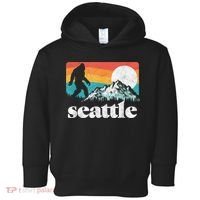 Seattle Washington Bigfoot Mountains Toddler Hoodie thumb 0