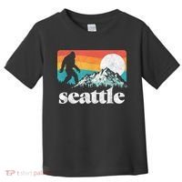 Seattle Washington Bigfoot Mountains Toddler T-Shirt thumb 0