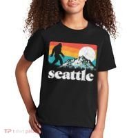 Seattle Washington Bigfoot Mountains Kids T-Shirt thumb 2
