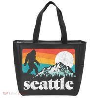 Seattle Washington Bigfoot Mountains Tote Bag thumb 0