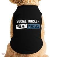 Social Work Breaks Barriers Funny Social Worker Doggie Tank thumb 0