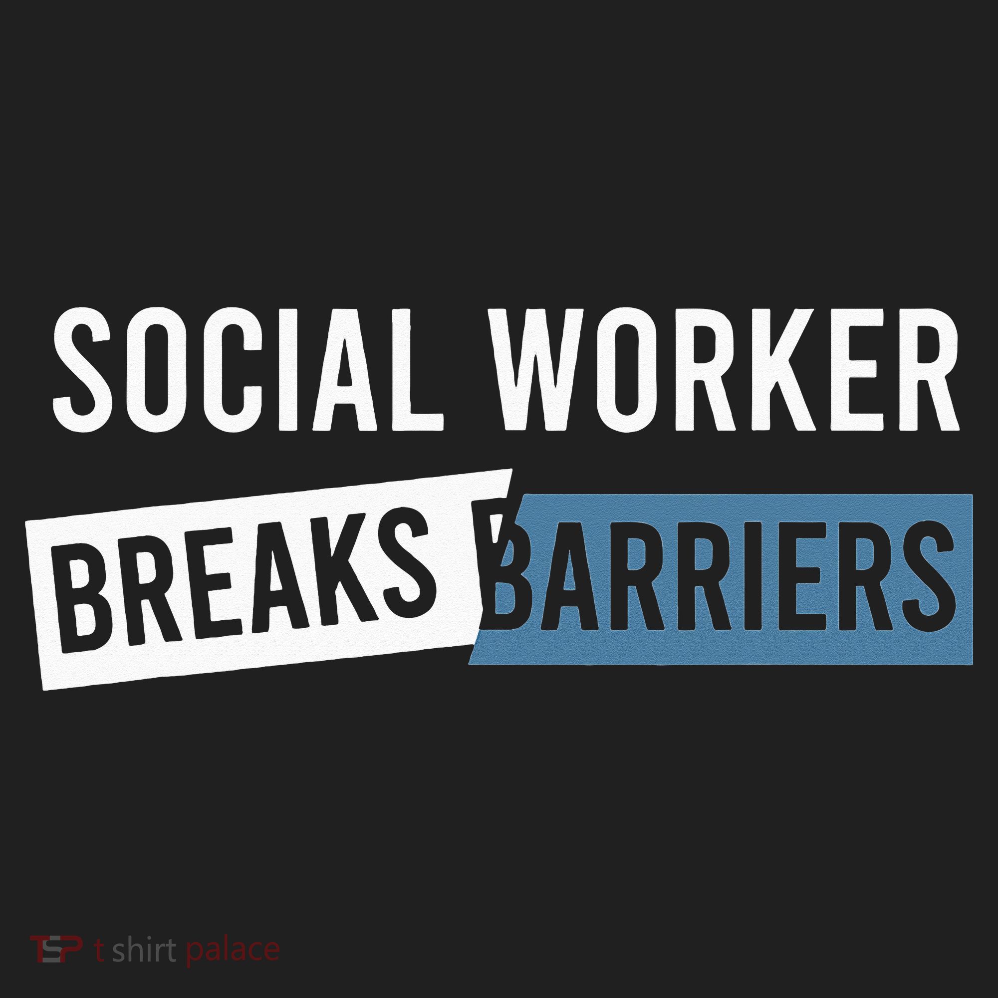 Social Work Breaks Barriers Funny Social Worker Golf Towel