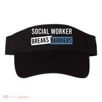 Social Work Breaks Barriers Funny Social Worker Visor thumb 0