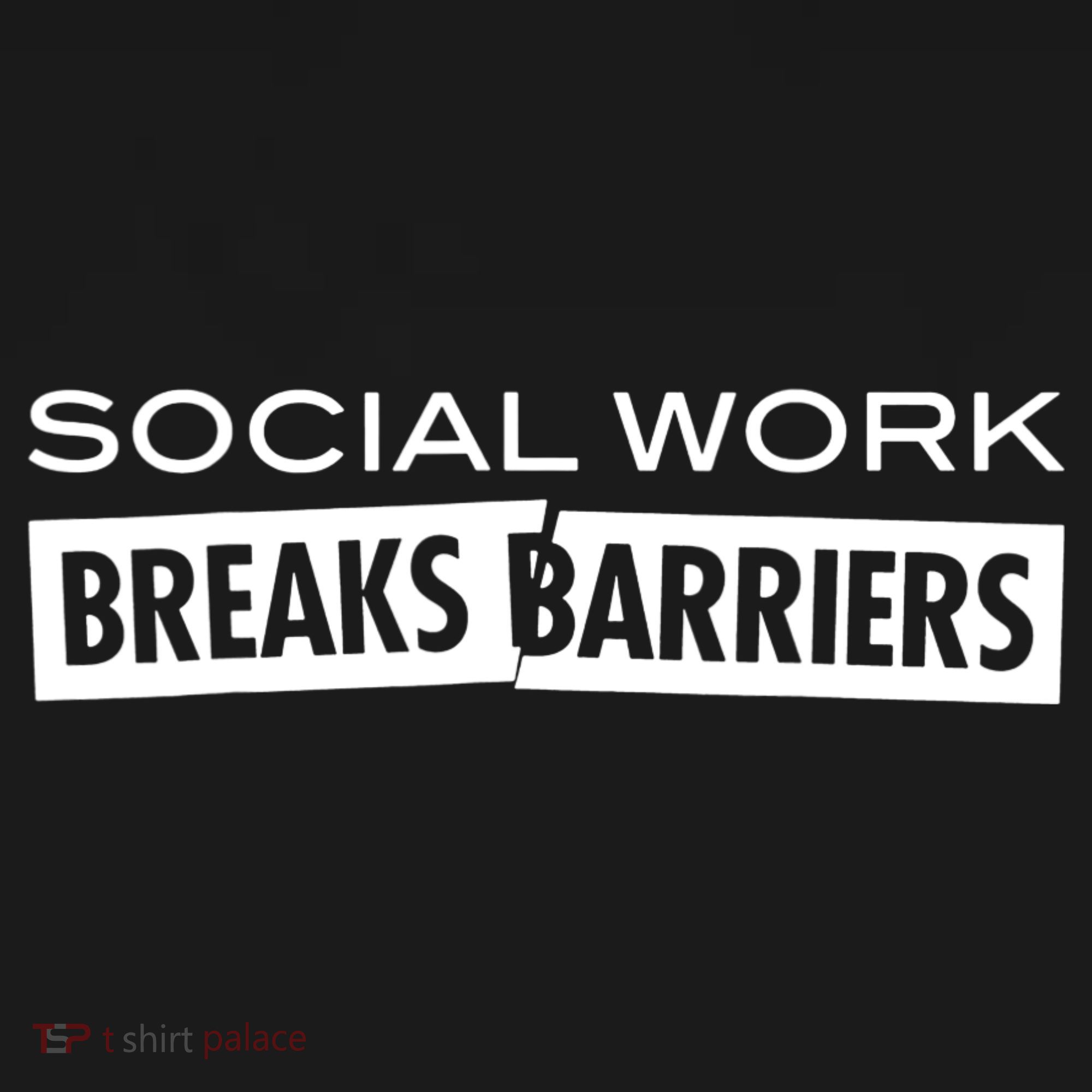 Social Work Breaks Barriers Funny Social Worker Backpack