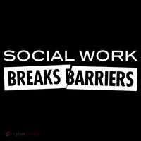 Social Work Breaks Barriers Funny Social Worker Mousepad thumb 1