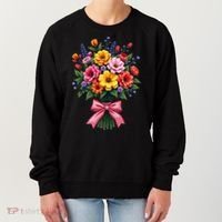 Spring Wildflower Bouquet Floral Arrangement Women's Sweatshirt thumb 0