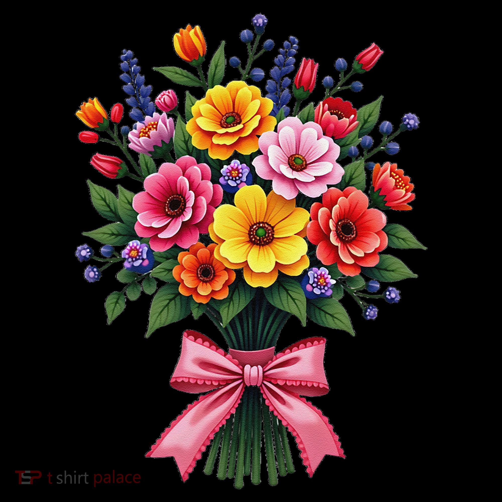 Spring Wildflower Bouquet Floral Arrangement Women's Hoodie