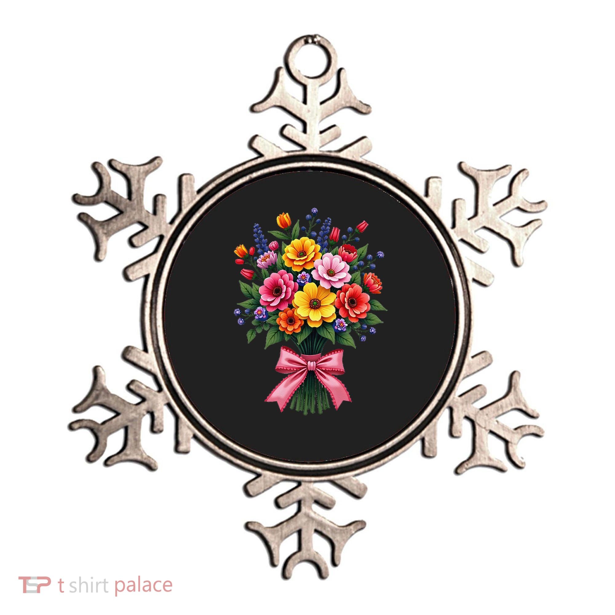 Spring Wildflower Bouquet Floral Arrangement Ornament