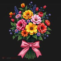 Spring Wildflower Bouquet Floral Arrangement Baby Bodysuit thumb 2