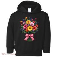 Spring Wildflower Bouquet Floral Arrangement Toddler Hoodie thumb 0