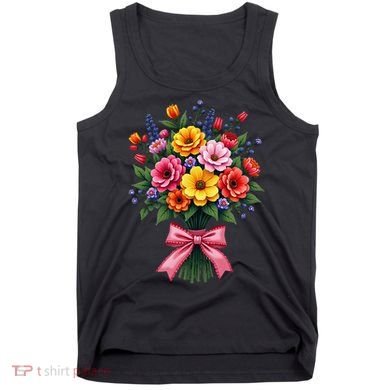 Spring Wildflower Bouquet Floral Arrangement Tank Top