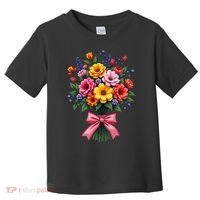Spring Wildflower Bouquet Floral Arrangement Toddler T-Shirt thumb 0