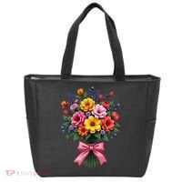 Spring Wildflower Bouquet Floral Arrangement Tote Bag thumb 0