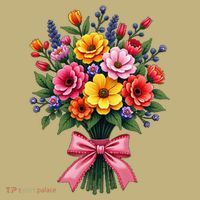 Spring Wildflower Bouquet Floral Arrangement Sweatshirt thumb 2