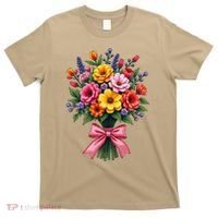 Spring Wildflower Bouquet Floral Arrangement T-Shirt thumb 0