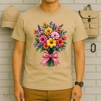 Spring Wildflower Bouquet Floral Arrangement T-Shirt thumb 6