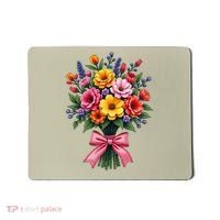 Spring Wildflower Bouquet Floral Arrangement Mousepad thumb 0