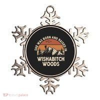 She Was Born And Raised In Wishabitch Woods Funny Retro Saying Ornament thumb 0