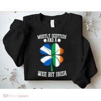 Scottish Wee Bit Irish Scotland St Patricks Day Gifts Flag Sweatshirt thumb 2