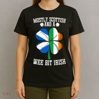 Scottish Wee Bit Irish Scotland St Patricks Day Gifts Flag T-Shirt thumb 4