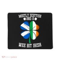 Scottish Wee Bit Irish Scotland St Patricks Day Gifts Flag Mousepad thumb 0