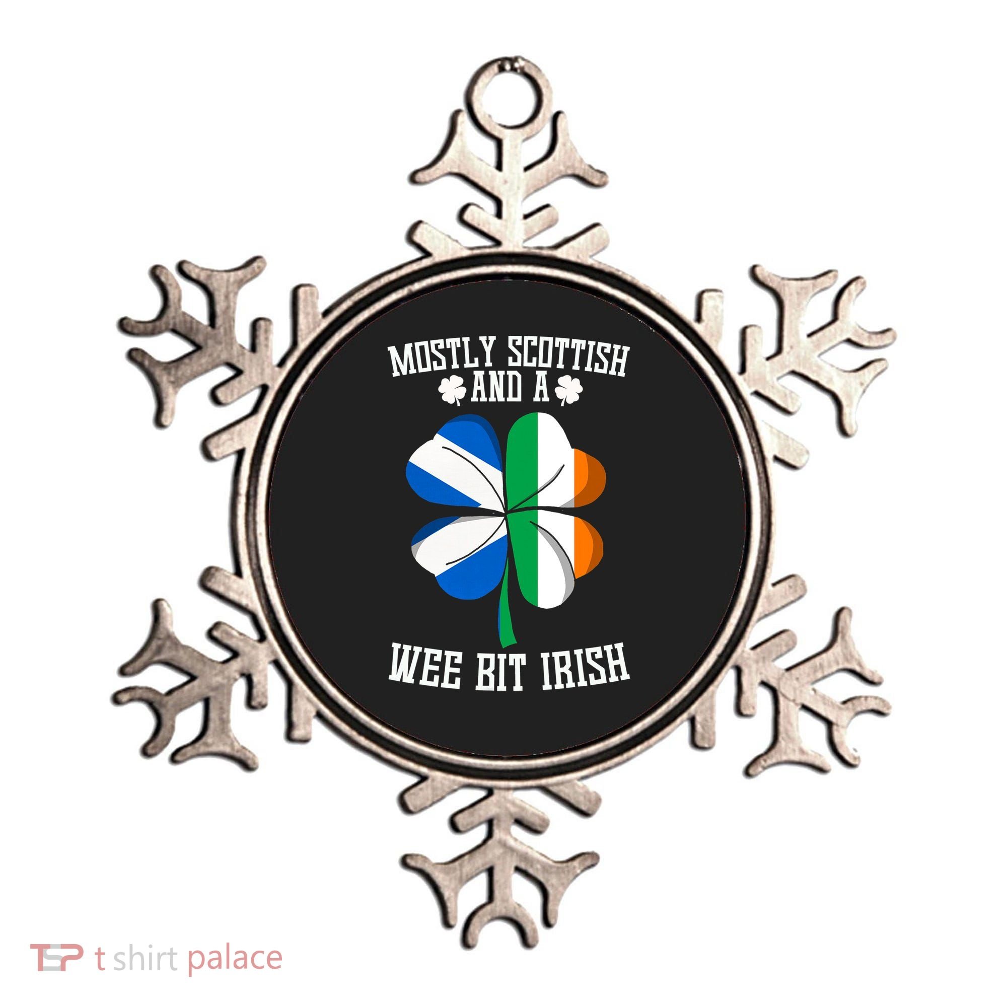 Scottish Wee Bit Irish Scotland St Patricks Day Gifts Flag Ornament