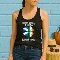 Scottish Wee Bit Irish Scotland St Patricks Day Gifts Flag Women's Tank Top thumb 2