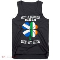 Scottish Wee Bit Irish Scotland St Patricks Day Gifts Flag Tank Top thumb 0