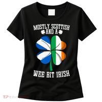 Scottish Wee Bit Irish Scotland St Patricks Day Gifts Flag Women's T-Shirt thumb 0
