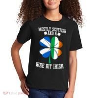 Scottish Wee Bit Irish Scotland St Patricks Day Gifts Flag Kids T-Shirt thumb 2