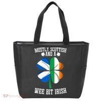 Scottish Wee Bit Irish Scotland St Patricks Day Gifts Flag Tote Bag thumb 0