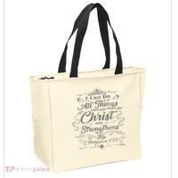 S With Bible Verses Christian Clothing S Tote Bag thumb 2