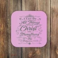 S With Bible Verses Christian Clothing S Coaster thumb 0