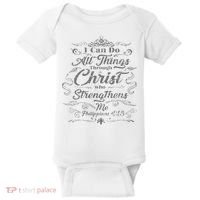 S With Bible Verses Christian Clothing S Baby Bodysuit thumb 0