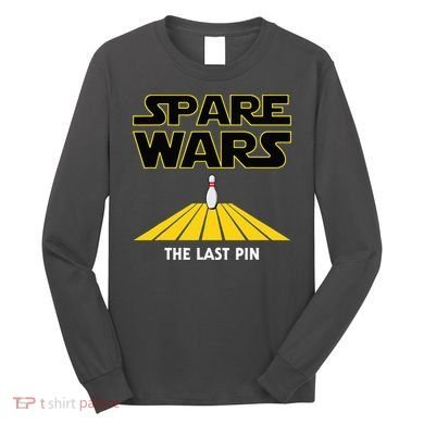 Spare Wars Bowler & Bowling Parody Long Sleeve Shirt