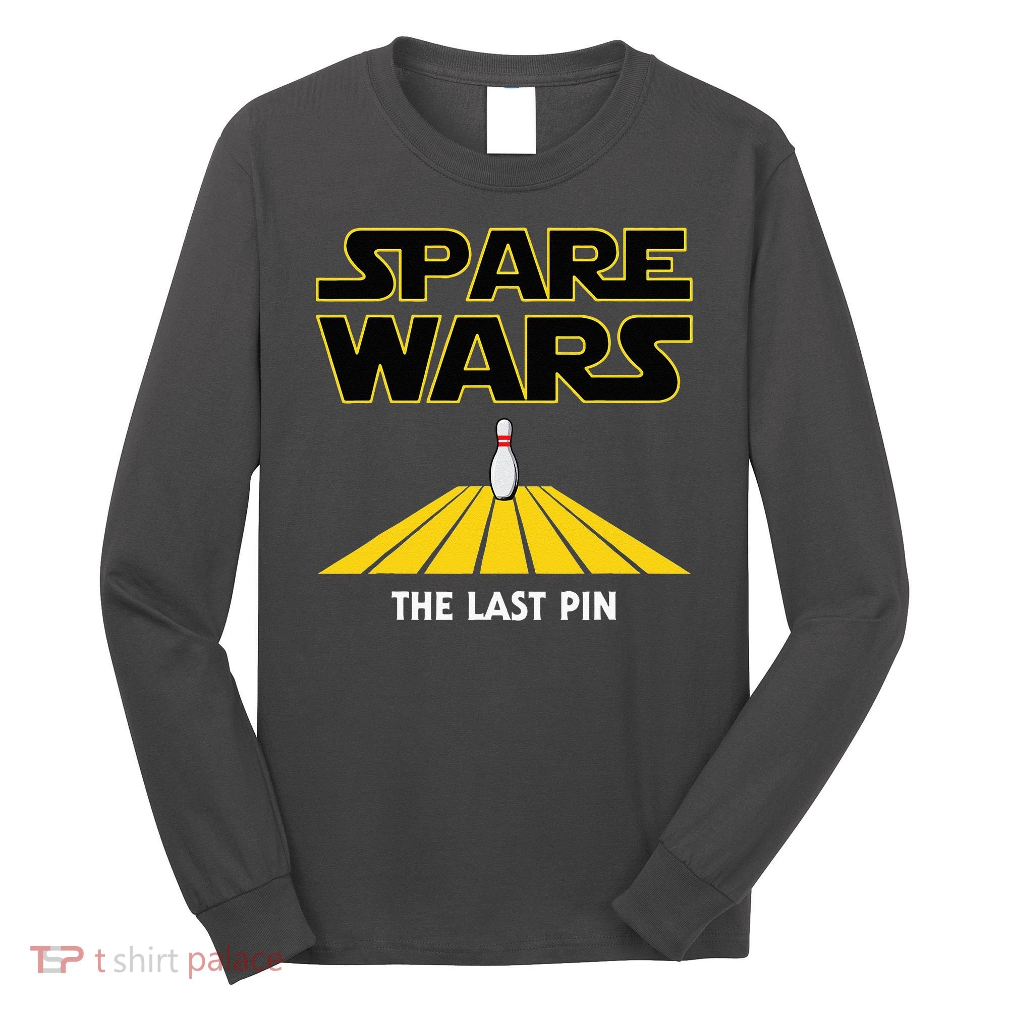 Spare Wars Bowler & Bowling Parody Long Sleeve Shirt