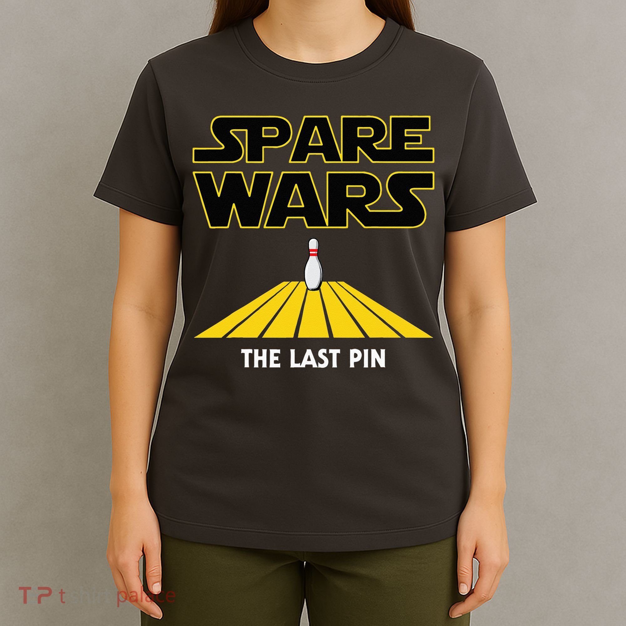 Spare Wars Bowler & Bowling Parody T-Shirt