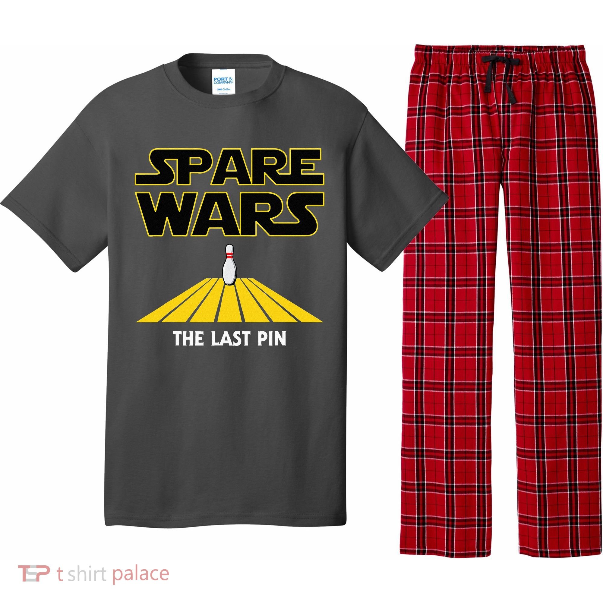 Spare Wars Bowler & Bowling Parody Pajama Set