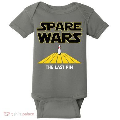 Spare Wars Bowler & Bowling Parody Baby Bodysuit