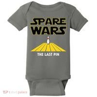 Spare Wars Bowler & Bowling Parody Baby Bodysuit thumb 0