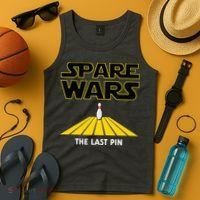 Spare Wars Bowler & Bowling Parody Tank Top thumb 4