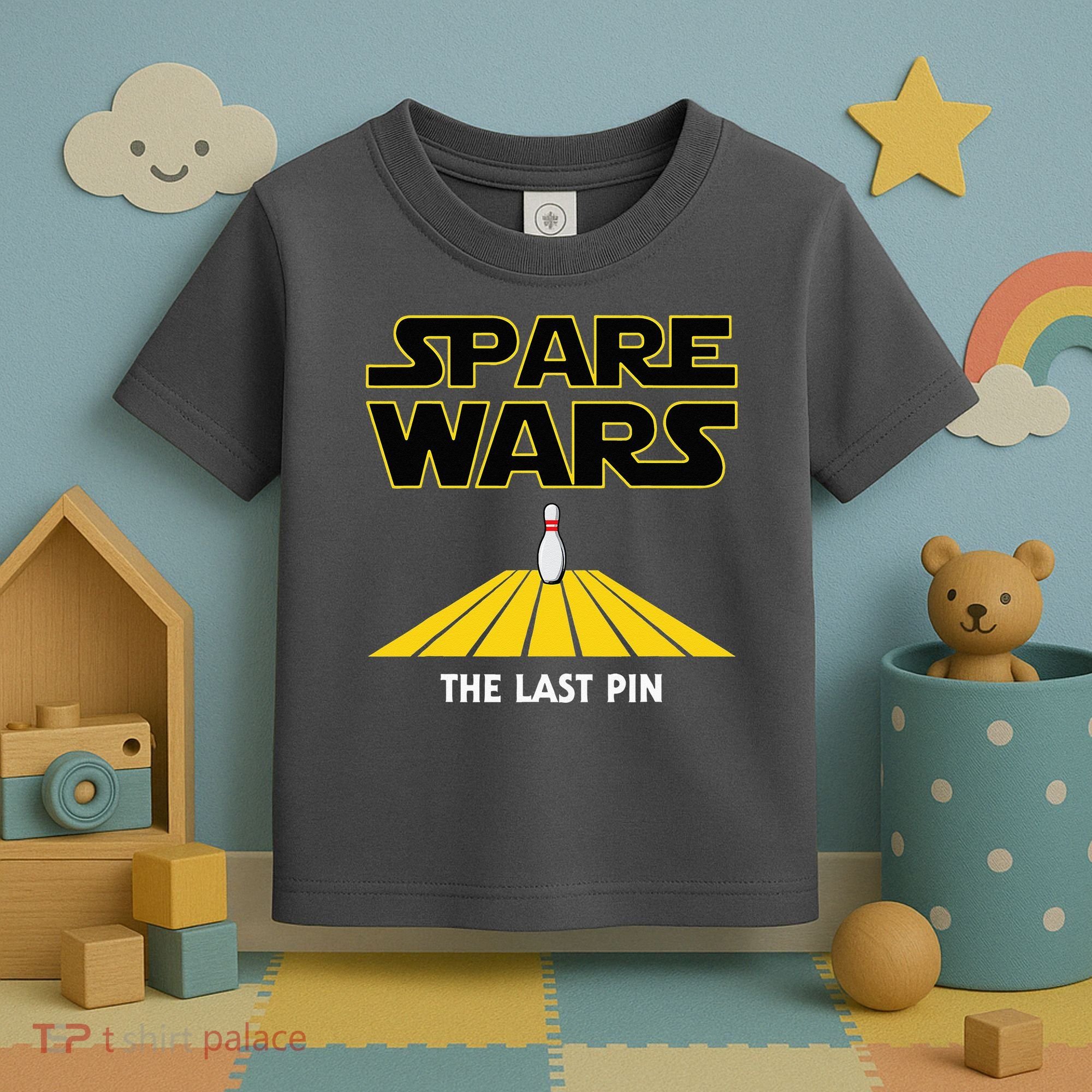 Spare Wars Bowler & Bowling Parody Toddler T-Shirt