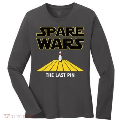Spare Wars Bowler & Bowling Parody Women's Long Sleeve Shirt