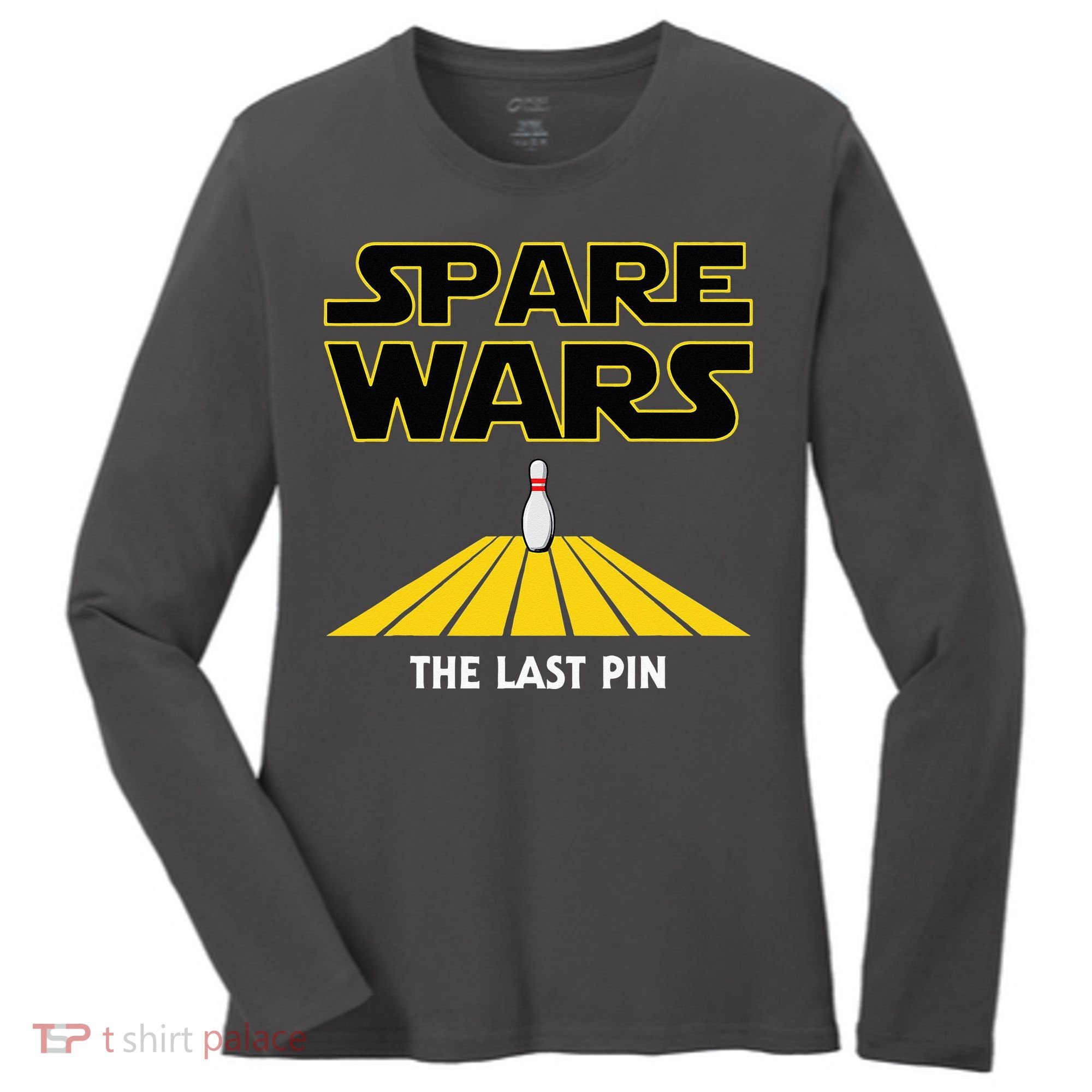 Spare Wars Bowler & Bowling Parody Women's Long Sleeve Shirt
