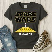 Spare Wars Bowler & Bowling Parody Women's T-Shirt thumb 3