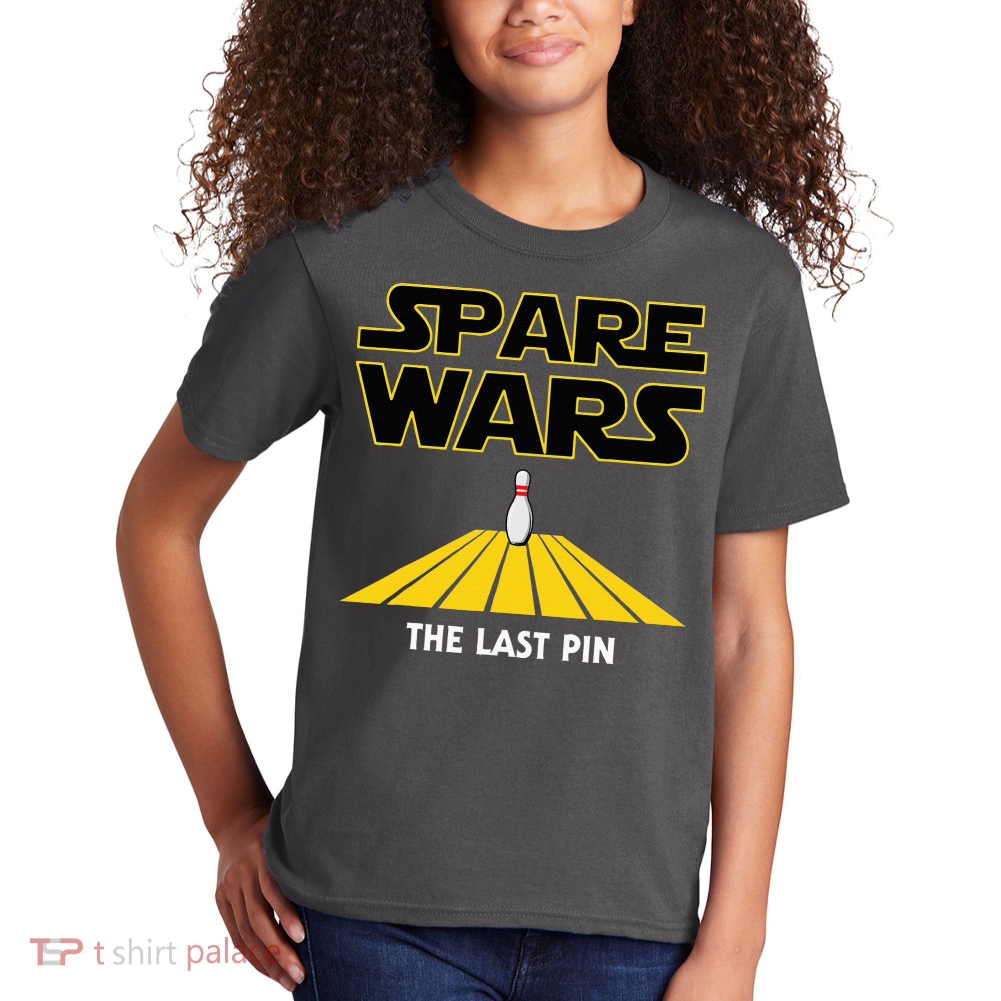 Spare Wars Bowler & Bowling Parody Kids T-Shirt