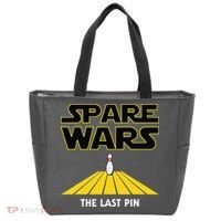Spare Wars Bowler & Bowling Parody Tote Bag thumb 0
