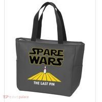 Spare Wars Bowler & Bowling Parody Tote Bag thumb 3