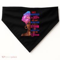 She Whispered Back I Am The Storm Black History Month 31 USA-Made Doggie Bandana thumb 0